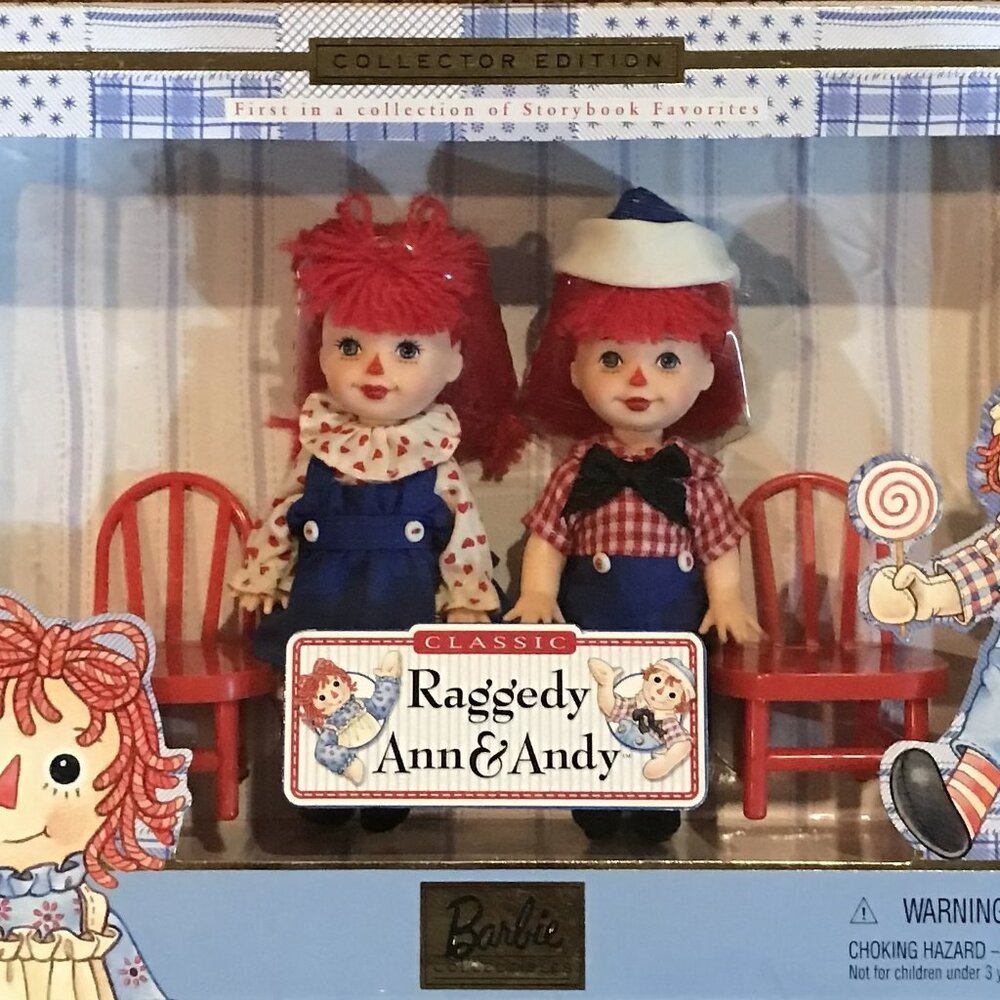 Barbie Raggedy Ann & Andy Tommy and Kelly Collector's Edition Vintage 1999